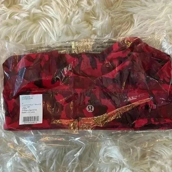 Lululemon New Year lululemon Align™ Bra Light Support size 4 Red Rabbit - Picture 6 of 6